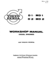 Thumbnail Volvo Penta Diesel Engine D1 MD1 D2 MD2 Workshop Manual