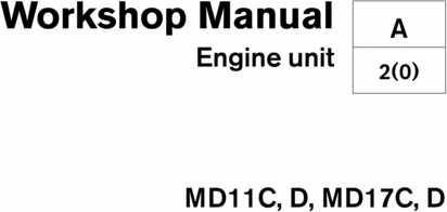 Product picture VOLVO PENTA MD11C/D MD17C/D Marine Engine Workshop Manual 