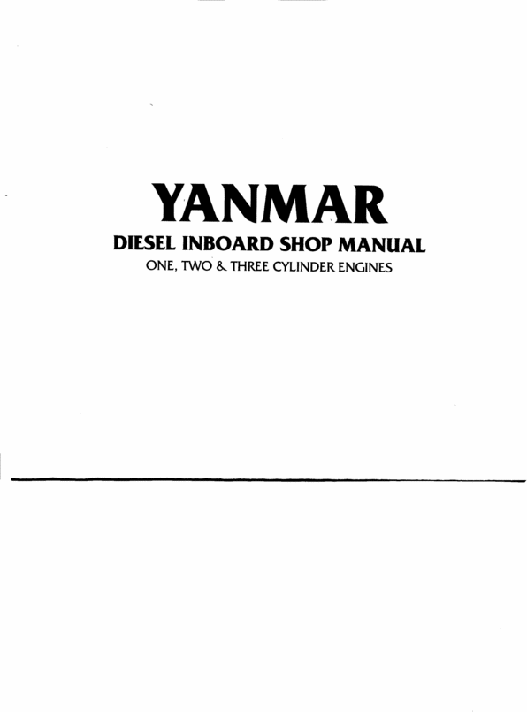 Product picture YANMAR GM HM BOAT DIESEL ENGINE WORKSHOP REPAIR MANUAL